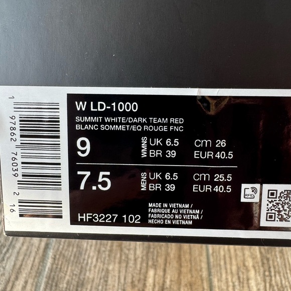 Brand New Nike LD-1000 “Sail Dark Team Red” Women's Shoes HF3227-102 - Picture 11 of 11